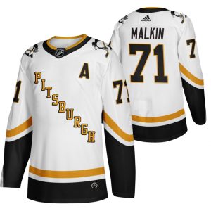 Pittsburgh Penguins Pelipaita Evgeni Malkin Valkoinen 2020-21 Reverse Retro Fourth Authentic